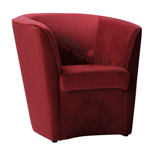 Fauteuil velours bordeaux - fauteuil,
