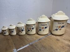 spice pots, series of six, earth, cooking, 1900 (no.1) utensils, kitchen