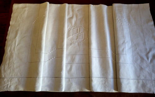 N14 ancien drap - fil, lin