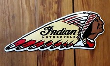 plaque émaillée INDIAN MOTO