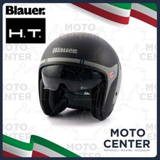 Casque Jet Blauer H.T. Pilot 06 Go Noir Mat Fibre Taille L (60 Cm.)
