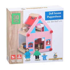 Houten poppenhuis met