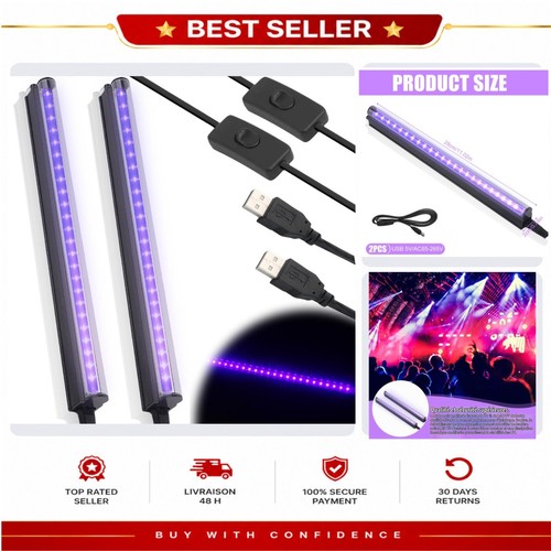 Lumière noire led - uv, 5