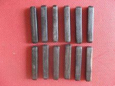 ++"538.15" 12 ANTIQUE WOODEN KNIFE HOLDERS "EBENE??"