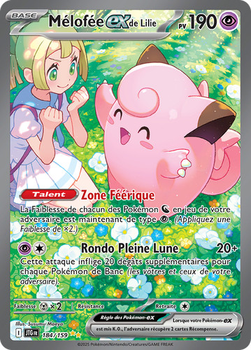 Carte pokémon mélofée - mélofée-ex, de