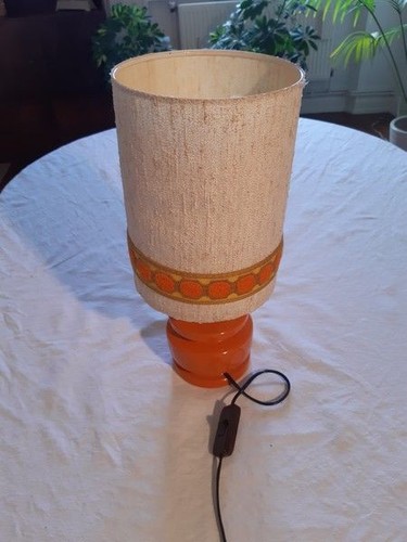 Lampe poser orange - à, années