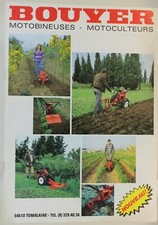 leaflet brochure range tabloid tiller Bouyer tractor tractor