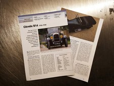 AUTOMOBILE CITROEN B14 article