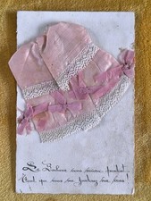 Carte ancienne Sainte-Catherine Rétro Vintage Avec Bonnet Brodé