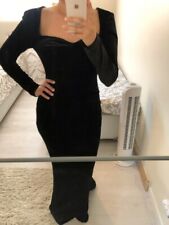 Robe de soirée chic noire longue taille XS-S 