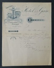 Facture HOTEL DE LA GARE