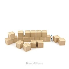 HO Lot Caisses CUBIQUES 1/87