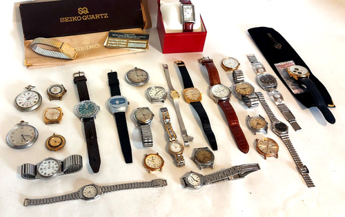 Lot montres vintage - de,