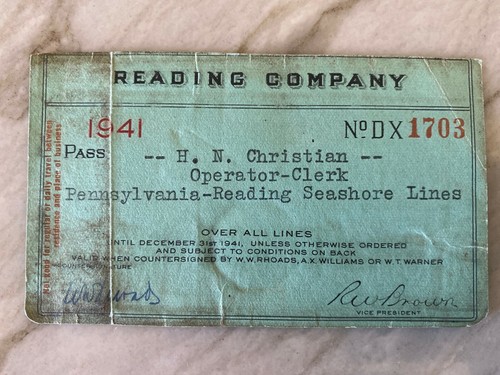Reading company train - company, pass