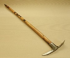 Wooden Walking Stick Cane Ice axe Eispickl Piolet