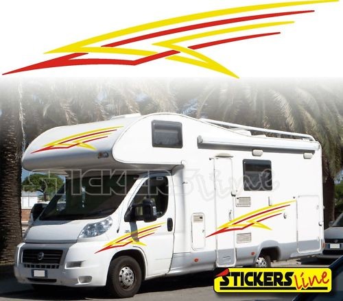 Autocollants camping - autocollants, de