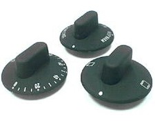 Boutons noirs par 3 gl1057 -