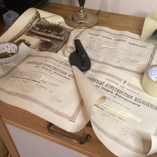 Diplômes certificats 1940 - diplômes,