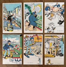 REPRO - Old postcard - 6 illustrated postcards - GERVESE - Collection NOS MARINS - 1