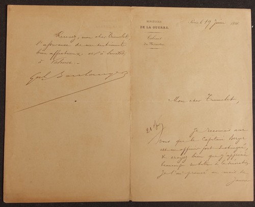 Général boulanger autographe - général,