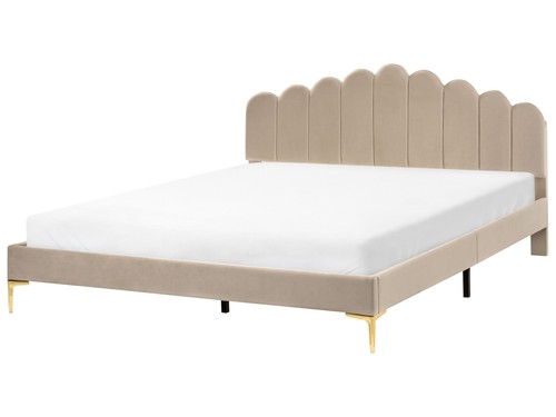 Lit velours 180 200 cm - 180,