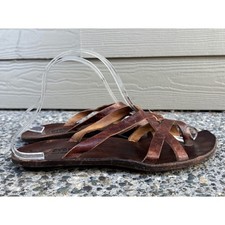 Cydwoq Brown Leather Strappy