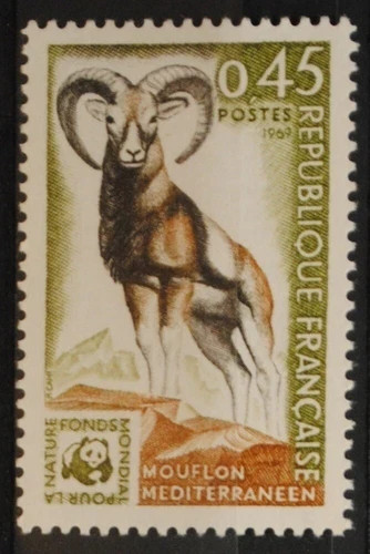 Timbre france mouflon - timbre,