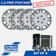 Ifor Williams Horse Box 13"  Wheel Trims Plastic Covers Set Of 4 Silver FREE P&P