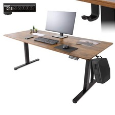 AREBOS Bureau électrique 160 x 80 cm réglable en hauteur avec fonction mémoire