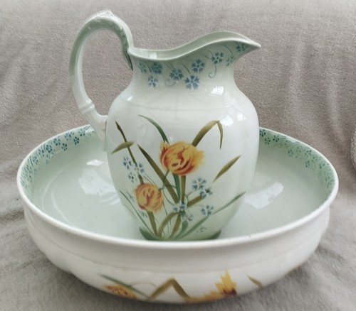 Ancien broc cuvette - et,