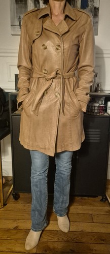 Trench coat véritable - «, cuir