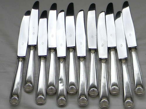 Couteaux manche métal - 12,