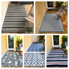 IN Et Extérieur Tapis Intempéries Balcon Terrasse Jardin Étanche 120x