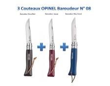 OPINEL : Lot de 3 couteaux