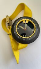Vintage AQUASTAR GENEVE Wrist Compass RARE Aquastar Compass Yellow & Black