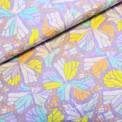 Coupon voile coton imprimé - coupon,