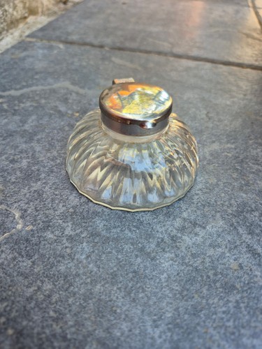 Encrier bureau verre et - de,
