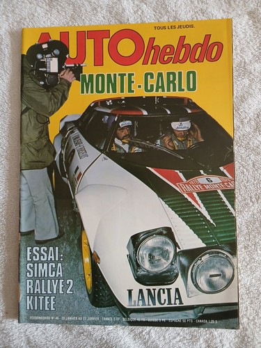 Auto hebdo 1 1977 - auto, 20/1/1977