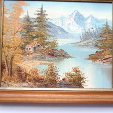 Lac de Montagne Tableau Huile