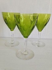 Lot de 3 verres en cristal de