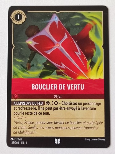 Lorcana bouclier vertu - lorcana,