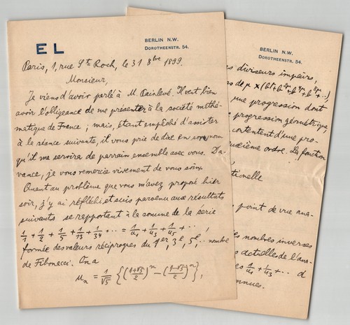Edmund landau a s - -, l.a.s