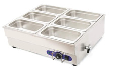 Counter Top 6-Pot Bain-Marie