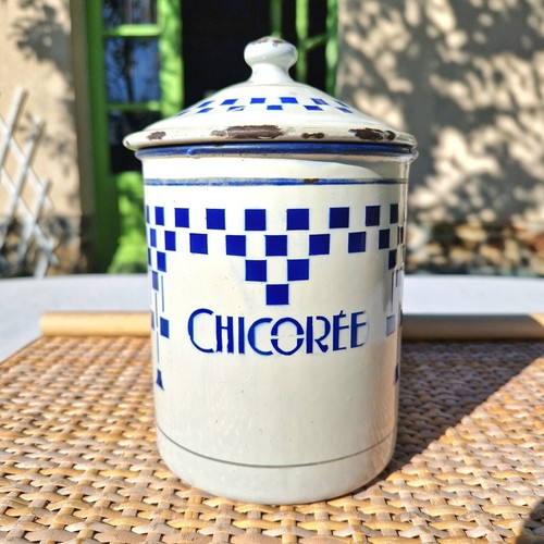 Ancien pot épices tôle - ancien, à