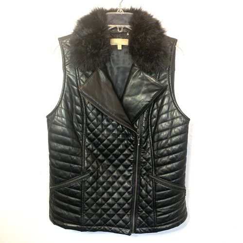 Talbots leather quilted - leather, moto