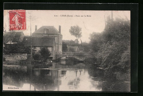 Cpa lyre pont sur - cpa, la