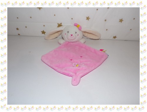 Doudou semi plat lapin - ⑩,