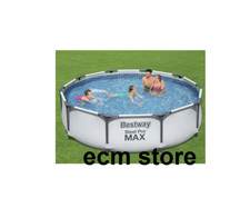 Bestway Piscine Tubulaire Steel Pro Max 305cm x 76cm Filtre à cartouche Hors-sol