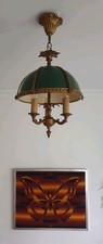 suspension lustre bouillote bronze tole  style empire louis XV no napoleon 3