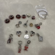 Pandora 18 Pieces! YOU MUST SEE IT! Charms, Muranos & Pendant! ONE DAY SALE